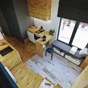 Loft modern interior . Modern apartment smart house style